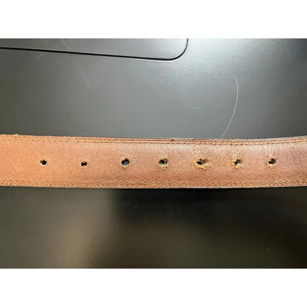 Dickies Mens Brown Genuine Leather Belt Size 42 Workwear Casual 11DI02F8‎